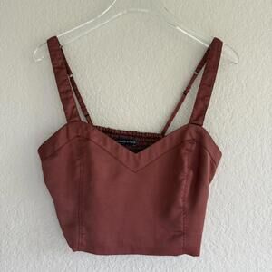 ABERCROMBIE & FITCH satin top